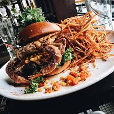 Black Blue Steak And Crab Buffalo Ny Surf Turf On A Bun Will Blow Your Mind Dinner Side Dishes Surf And Turf Seafood Recipes