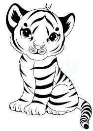 Free printable baby tiger coloring pages. Coloring Pages Baby Tiger Coloring Page
