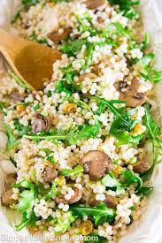 · mediterranean couscous salad with a fresh lemon herb dressing. Couscous And Arugula Salad 15 Couscous Recipes Arugula Recipes Couscous Salad Recipes