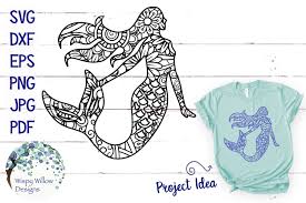 The Summer Zentangle Svg Bundle Mermaid Pineapple In 2020 Zentangle Svg Silhouette Vinyl Cutter
