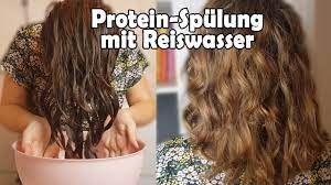 Für mehr videos, folge mir auf. Protein Spulung Mit Reiswasser Curly Hair Methode Plunderstuckchen Youtube