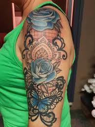 A butterfly tattoo is a symbol of changeableness in life and a mark of feminine gentleness and the grace of female form. Tattoo Uploaded By Roy Olislagers Rose And Butterfly Tattoo Design Rose Butterfly Fabercastell 294955 Tattoodo