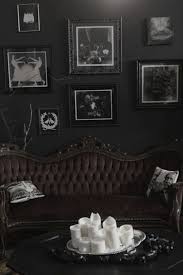 Dark Walls Tufted Antique Sofa Candles Gallery Wall Victorian With Images Gothic Home Decor