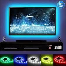 1m 30 60 Led Lights 5v Usb 3528 Flexible Led Strip Light Ribbon Adhesive Tape Light Tv Background Light For Tv Pc Bed Stair Room Backlight Background Light Wish