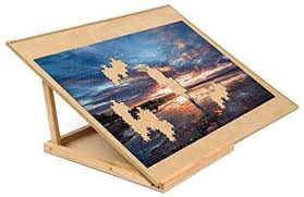 Amazon Com Becko Puzzle Board Bracket Set Wooden Puzzle Board Kit Jigsaw Puzzle Plateau With Puzzle Boar Wooden Puzzles Jigsaw Puzzle Table Jigsaw Puzzles