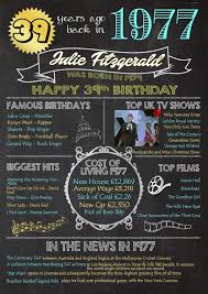 Birthday Present Ideas For Wife Australia 39th Birthday Gift 39 Years Old Personalised 39th Present 29th Birthday Gifts 35th Birthday Gifts 33rd Birthday Gifts