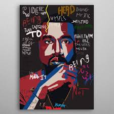 Kanye West Art Poster Print By Phuong Dong Displate West Art Posters Art Prints Pop Art Posters
