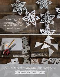 You can incorporate these snowflake templates into various areas of your life. Making 3 D Paper Snowflakes