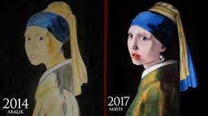 Sizde birbirinden güzel ve yüksek kaliteli kanvas tablolarımızla hayatınıza sanat katın! Inci Kupeli Kiz Eski Cizimi Tekrar Cizdim Youtube