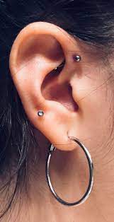 Forward Helix Piercing Forward Helix Piercing Ear Piercings Tragus Piercing