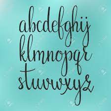 Here's what happened to those six lost letters. Handwritten Brush Style Modern Calligraphy Cursive Font Calligraphy Alphabet Cute Calligraphy Letters For Postcard Or Poster Decorative Graphic Design Isolated Letter Elements Easy Editable Royalty Free Cliparts Vectors And Stock Illustration