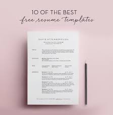 10 Free Resume Templates Resume Template Free Best Free Resume Templates Job Resume
