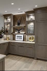Our wide selection of colors and finishes will create a look that transports you to the past, while elevating a fresh and new kitchen design. Transitional Basement Bar Design Drury Design
