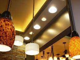 Recessed lighting is lighting built into the ceiling that either does not protrude or barely protrudes from the surface of the ceiling. Types Of Lighting Fixtures Hgtv