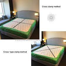 100% long staple cotton, 500 thread count sateen Bedding Crisscross Adjustable Bed Fitted Sheet Placing Straps Gripper Holder Fastener Home Furniture Diy Coccinelli De