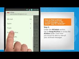 How To Find Archived Email Messages In The Gmail App For Android Youtube