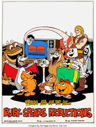 Ruby Spears Cartoon Cast Of Characters Publicity Cel Lot 13177 Heritage Auctions Mystery Show Cartoon Cel