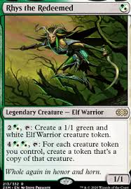 This allows me to summon tokens rapidly and start drawing more cards. Rhys The Redeemed 2xm Mtg Card