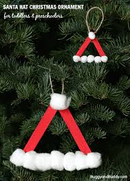 Download Santa Hat Homemade Christmas Ornament Using Craft Sticks Buggy And Buddy 3D SVG Files Ideas | SVG, Paper Crafts, SVG File