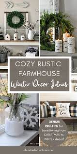 Winter decor ideas after christmas. Cozy Rustic Farmhouse Winter Decor Ideas A Hundred Affections