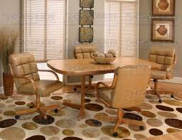 Your source for caster chairs, dining chair casters fixtures, ottomans, service carts, dining room chairs table of finishes for caster chairs; Caster Chair Company C118 5 Piece Dining Set D8z030 72 74 Table With D8z030 07 08 Caster Chair