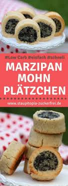 Low Carb Mohnplatzchen Mit Marzipan Staupitopia Zuckerfrei Rezept Zuckerfreie Rezepte Rezepte Rezept Kekse