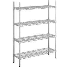 Scaffali in filocromo soluzione componibile prezzi e offerte. Scaffale Grigliato In Filo D Acciaio Cromato Portata 250 Kg Largh X Prof 910 X 360 Mm Kaiser Kraft Italia