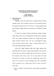 Doc Implementasi Sosiologi Hukum Dalam Peradilan Indonesia Subagyo Mh Academia Edu