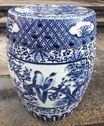They may have evolved out of the buddhist garden tradition, where natural elements like tree stumps and smooth rocks were used as seats. Sold Price Antique Chinese Blue And White Garden Stool Invalid Date Edt