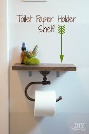 Toilet paper is one of those things we take for granted until it's getting dangerously low or out of reach. Toilet Paper Holder Shelf And Bathroom Accessoriesdiy Show Off Diy Decorating And Home Improvement Blog