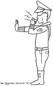 Cara menggambar pak polisi how to draw a policeman smotret. Mewarnai Gambar Polisi Buku Mewarnai Kartun Warna
