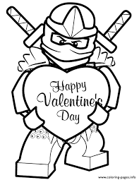 Homemade valentines are the best! Ninjago Ninja Happy Valentines Day Coloring Pages Printable