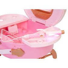 The pretend play princess vanity with stool, accessories, lights and sounds by hey! Disney Princess Style Collection Light Up And Style Vanity Walmart Com Walmart Com