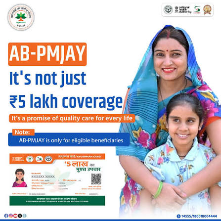 ayushmanbharatyojana Your gateway to free healthcare the Ayushman Card ensures up to ₹5 lakh of cashless treatment every year at empanelled hospitals. Empower your health, protect your future! 👉🏻 Health Coverage of