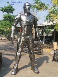 Classic Ironman Figure Statue Sculpture Replica Full Life Size Metal Art Sculpture Heavy Metal Art Metal Sculpture