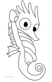 Ask children to help you identify colors, shapes, animals and. Printable Seahorse Coloring Pages For Kids