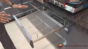 modular kitchen basket types youtube