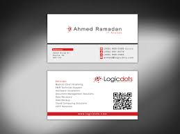 business card design job business card brief for logicdots