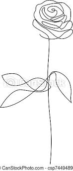 Here presented 52+ rose with stem drawing images for free to download, print or share. One Line Hand Drawn Rose Long Stem Rose Single Line Flower Vector Illustration One Line Hand Drawn Rose Long Stem Rose Canstock