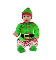 Abito in satin a pois, linea morbida con taglio in vita e fondo asimmetrico. Vestito Elfo Di Natale Neonato