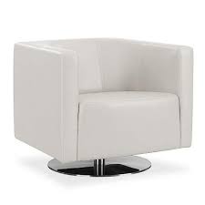 Swivel base rocker that can lock into four recline positions with the simple flip of a switch located on the right side of the chair. Social Swivel Chair White Scan Design Modern And Contemporary Furniture Store