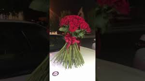 بوكيه ورد جوري احمر عملاق كوخ الورد ناصر سيف Youtube
