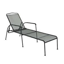 Garden Treasures One Davenport Mesh Steel Single Patio Chaise Lounge Patio Chaise Patio Chaise Lounge Chaise Lounger