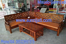 Setiap produk kami, kami kalkulasi dengan hitungan yang sangat rasional. Kursi Tamu Minimalis Sudut Kawung Sunni Jati Mebel Jepara