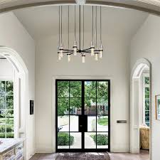 Quinto contemporary design grey ceiling pendant for sloping ceilings. Dream Big 19 Vaulted Ceiling Lighting Ideas Ylighting Ideas