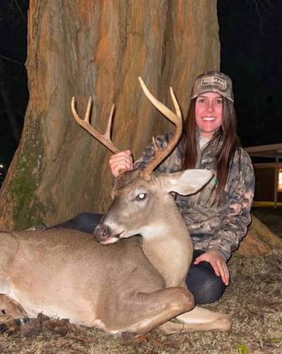 Ella Langley's old hunting photos are stirring debate online. Photos of the  Alabama native posing with deer she hunted have drawn criticism from some  commenters, including calls to remove the images.