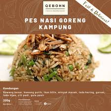 Hidangan tersebut adalah nasi goreng padang. Nasi Goreng Kampung Instant Asian Cooking Paste Qebohn Shopee Malaysia