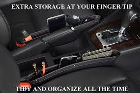 Amazon Com Skyrox Premium Pu Leather Car Seat Gap Filler And Pocket Organizer Catch Caddy Catcher In Between Seat And Console Car Seats Car Car Assesories