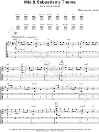 How to get midi for this arrangement? Mia Sebastian S Theme From La La Land Guitar Tab In G Major Download Print Sku Mn0171683