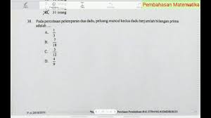 Maybe you would like to learn more about one of these? 38 Peluang Mata Dadu Berjumlah Prima Pada Pelemparan Dua Dadu Matematika Un Smp 2019 Youtube